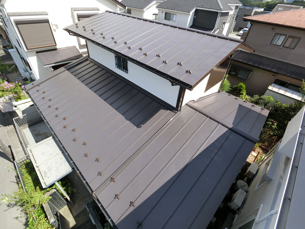 屋根葺き替え、雨樋取り替え、外壁塗装工事(横浜市金沢区M様邸)画像
