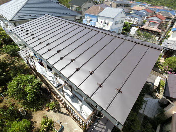 屋根葺き替え、雨樋取り替え、外壁塗装工事(横浜市金沢区M様邸)画像